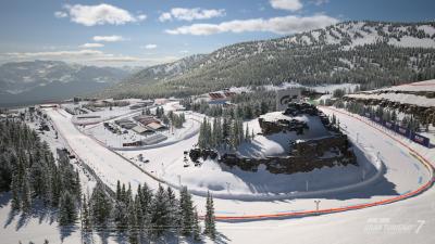 Lake Louise is GT7's first snow circuit