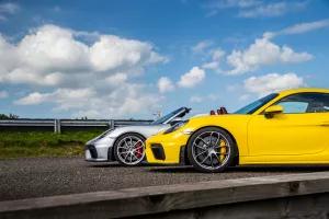 The 718 Boxster Spyder now shares its chassis with the GT4