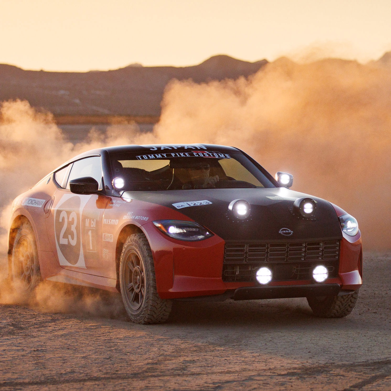 Nissan Safari Rally Z Tribute in action