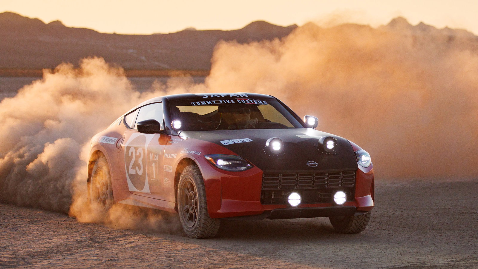 Nissan Safari Rally Z Tribute in action