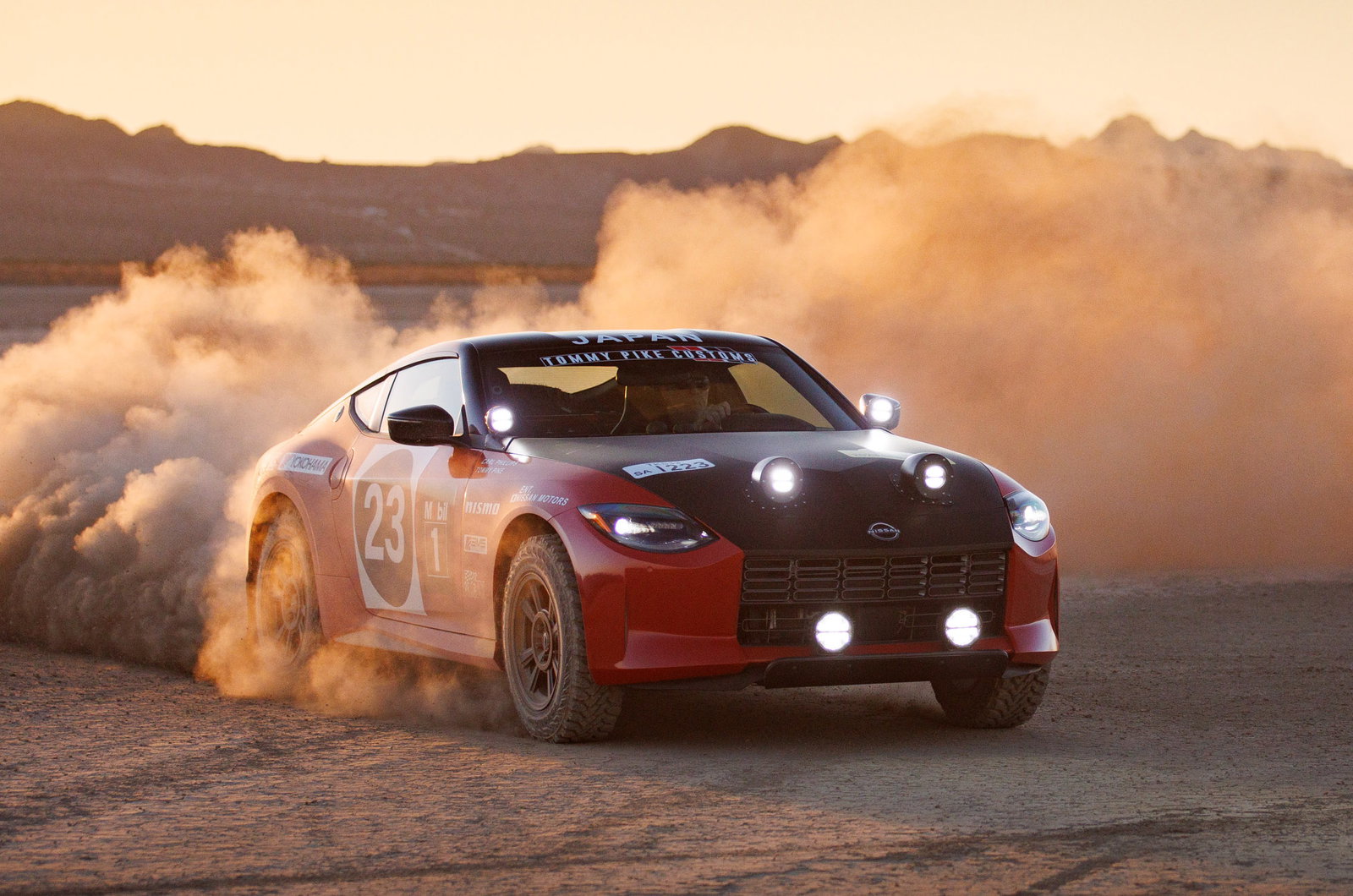 Nissan Safari Rally Z Tribute in action