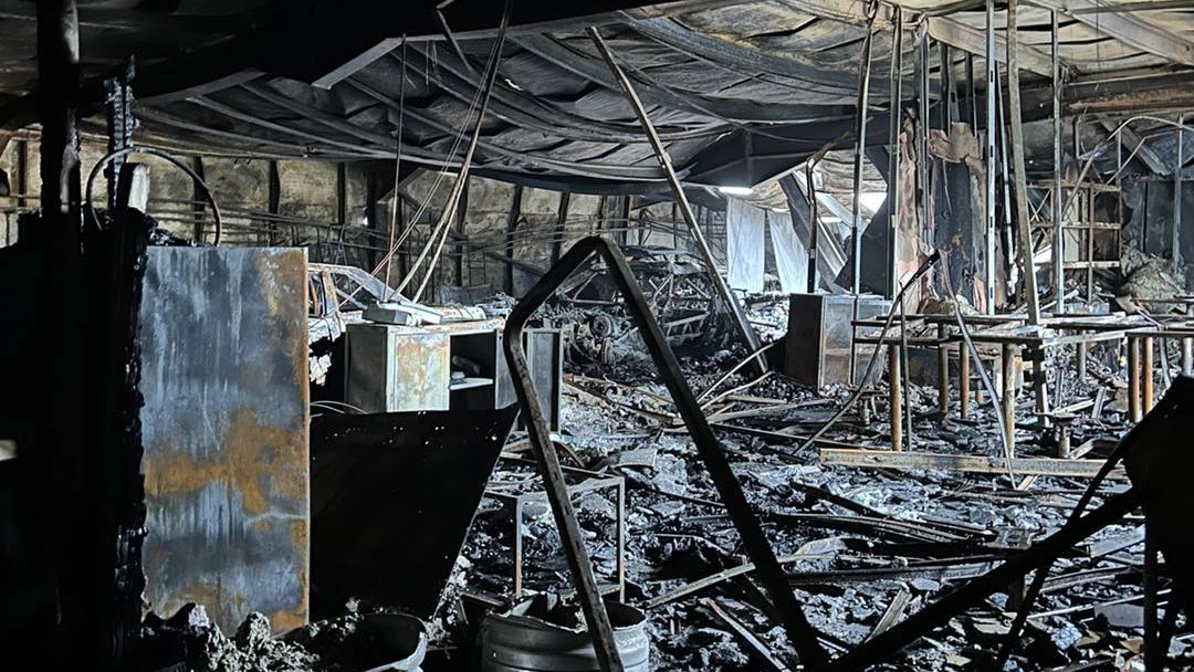 Aftermath of the fire at The Engine Block / Deane Motors