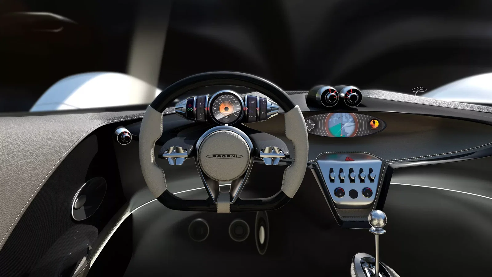 Pagani Alisea concept - interior render