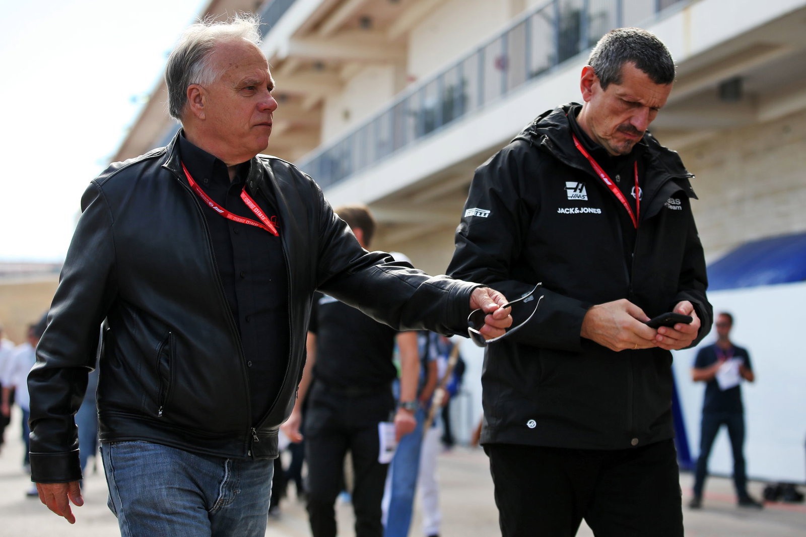 Haas CEO Gene Haas and Guenther Steiner