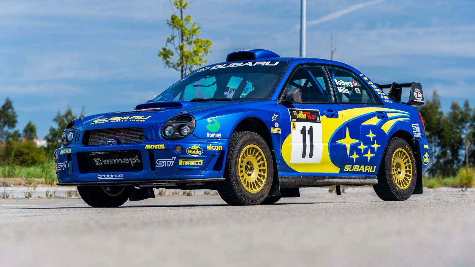 A Road-Legal, Ex-Works Subaru Impreza WRC Car Is Up For Auction