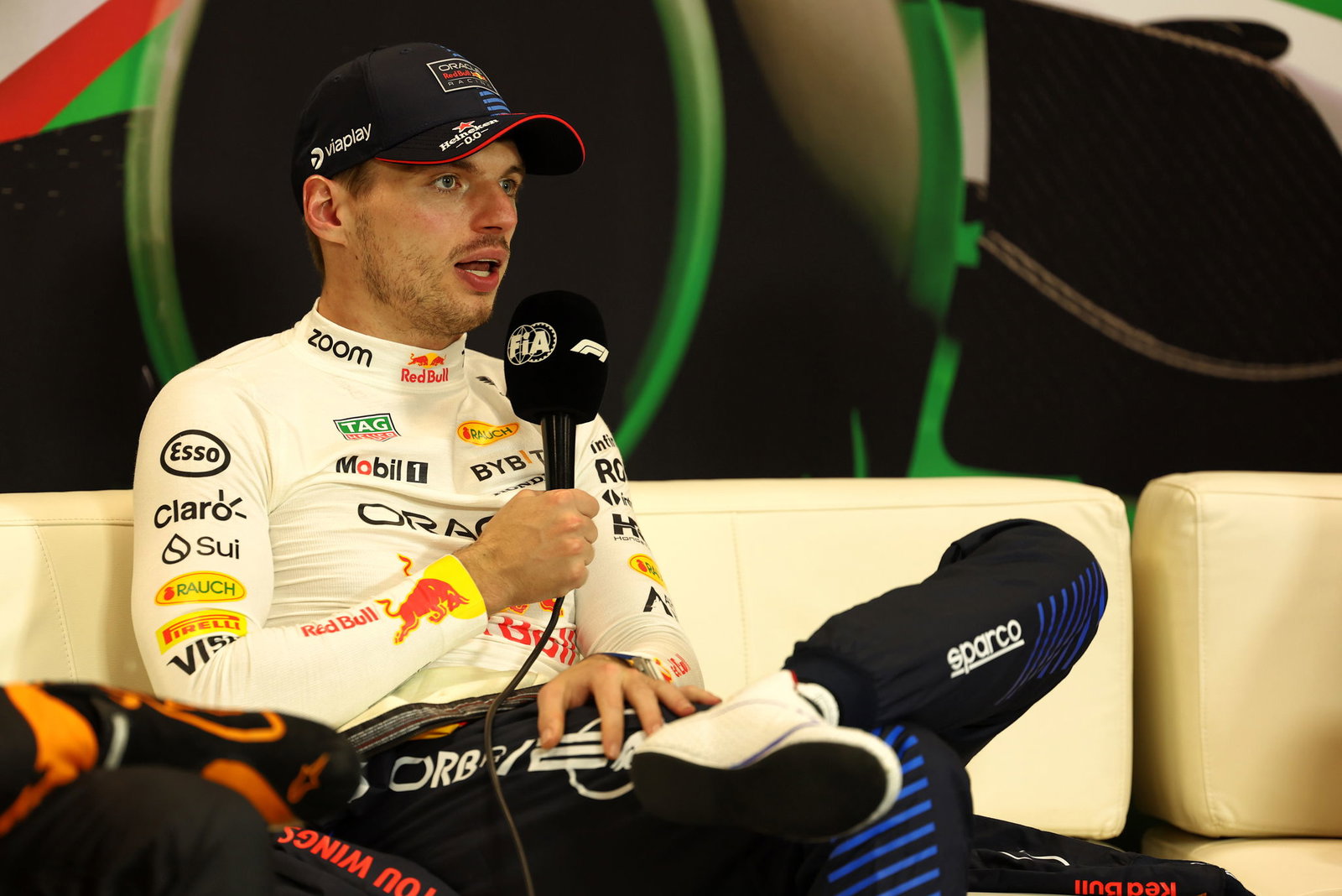 Max Verstappen in the post-race press conference at the 2024 Emilia-Romagna Grand Prix