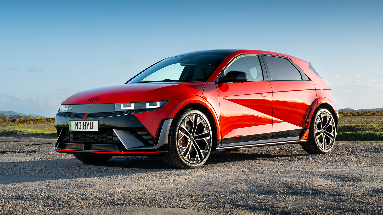 Hyundai Ioniq 5 N, Soultronic Orange, front 3/4