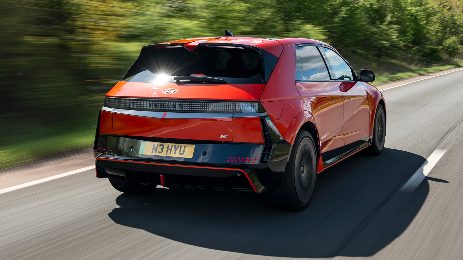 Hyundai Ioniq 5 N, Soultronic Orange, rear 3/4