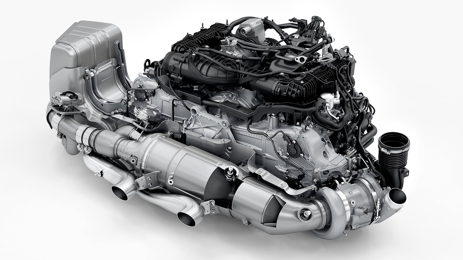Porsche 911 T-Hybrid engine