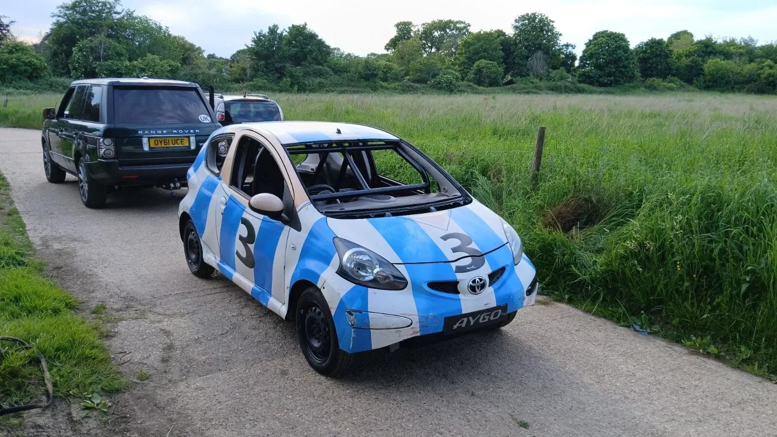 Car football Toyota Aygo - front