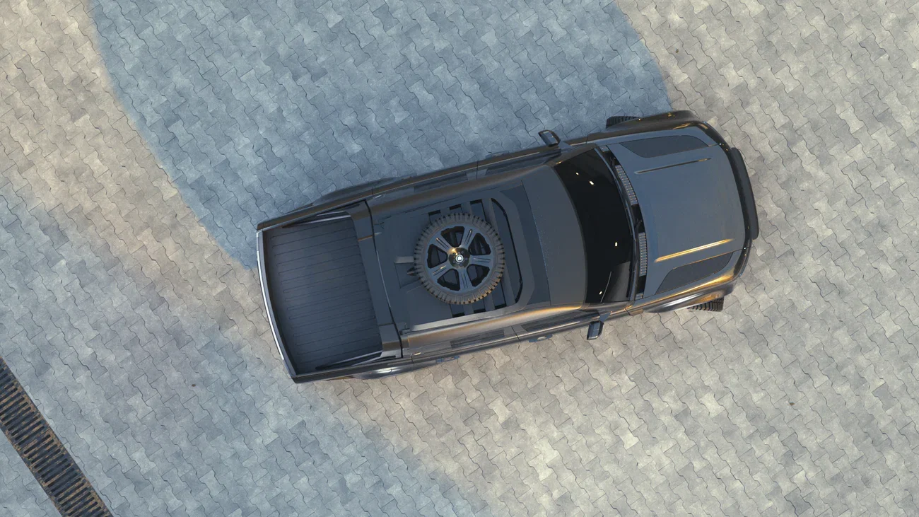 Land Rover Defender Valiance Pick Up - overhead