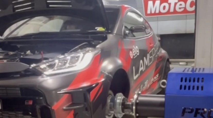 Lamspeed Toyota GR Yaris on the dyno