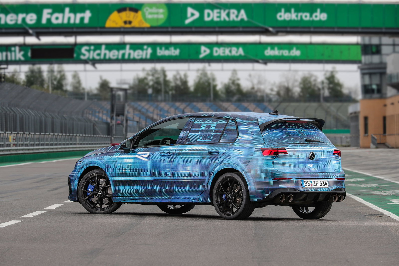 2024 VW Golf R prototype - rear