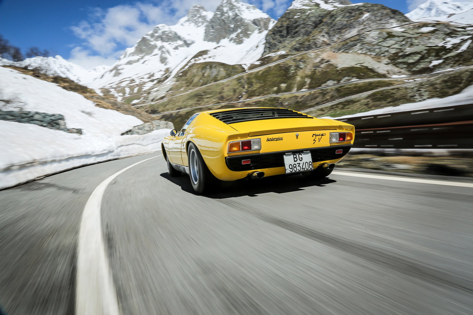 The Lamborghini Miura's exhaust tips were decorative to allow the car's clamshell to open