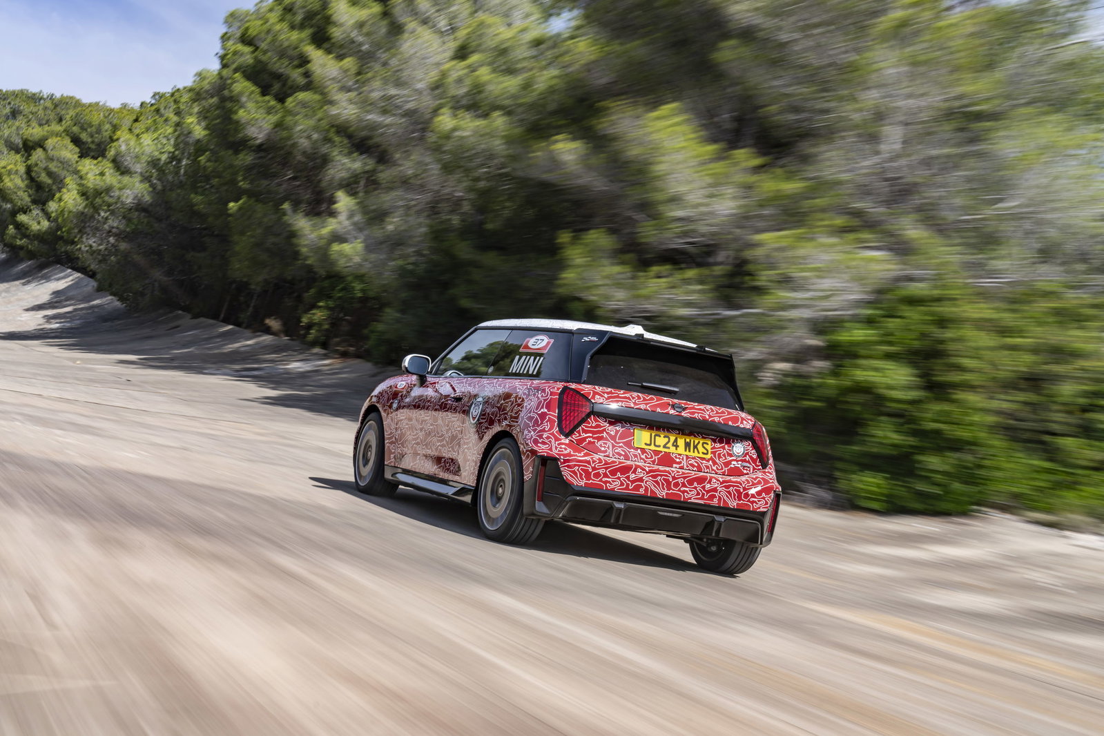 Mini JCW E prototype - rear