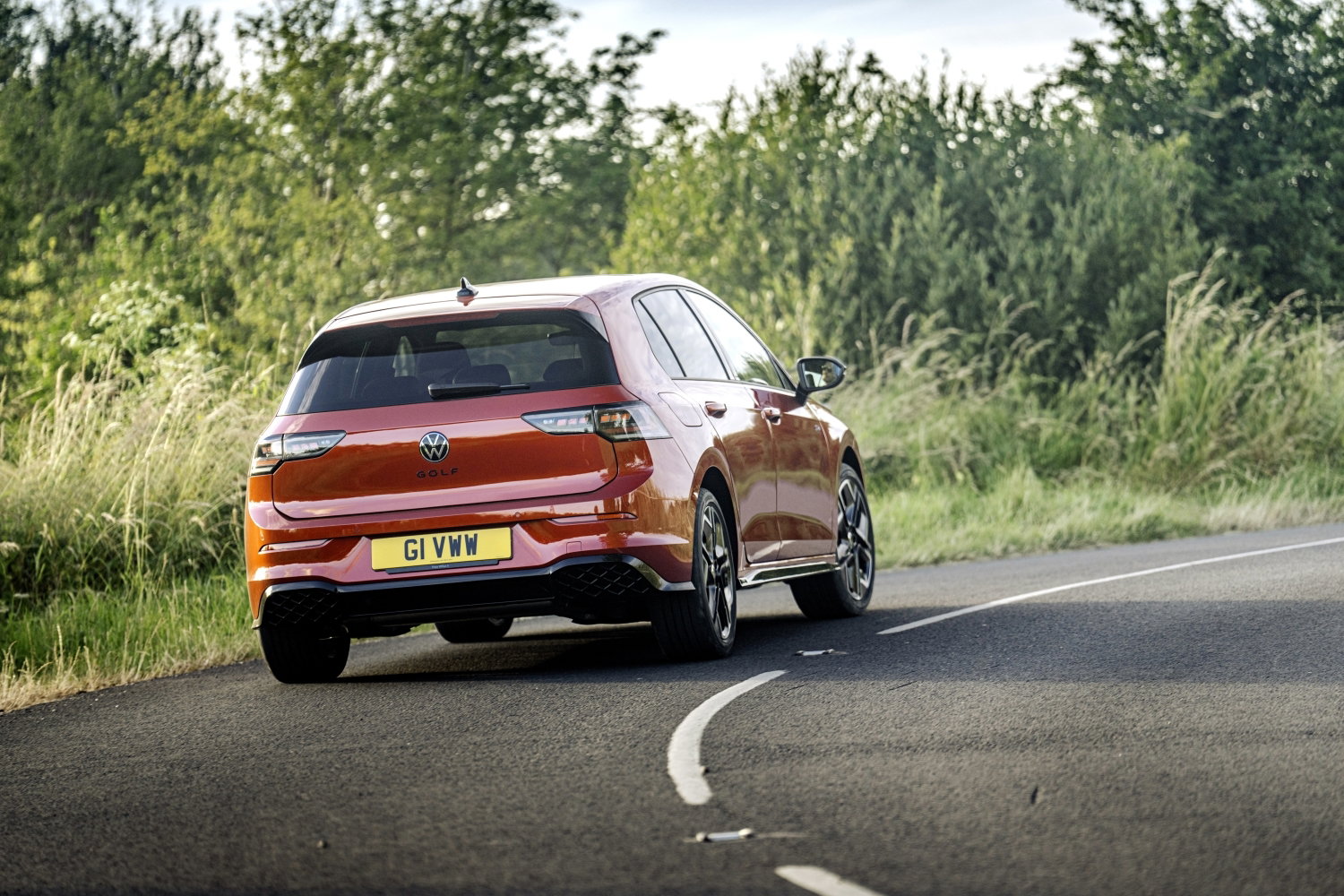 2024 VW Golf - rear, driving