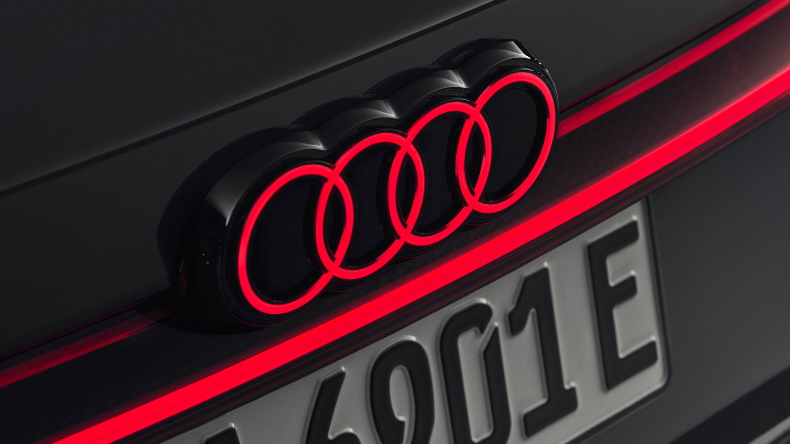 Audi logo on the new A6 Avant