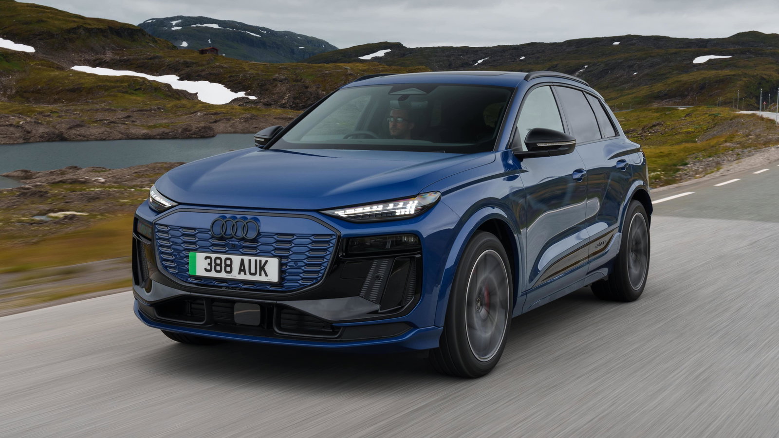 Audi Q6 E-Tron - front, driving