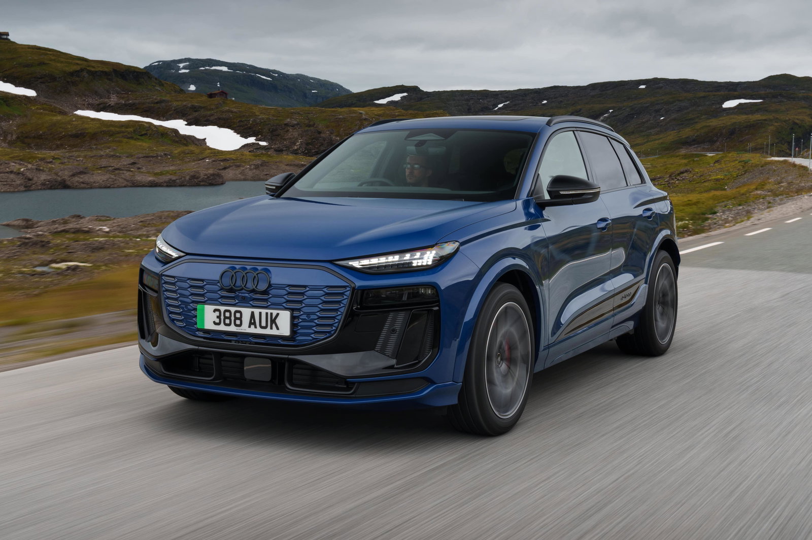 Audi Q6 E-Tron - front, driving