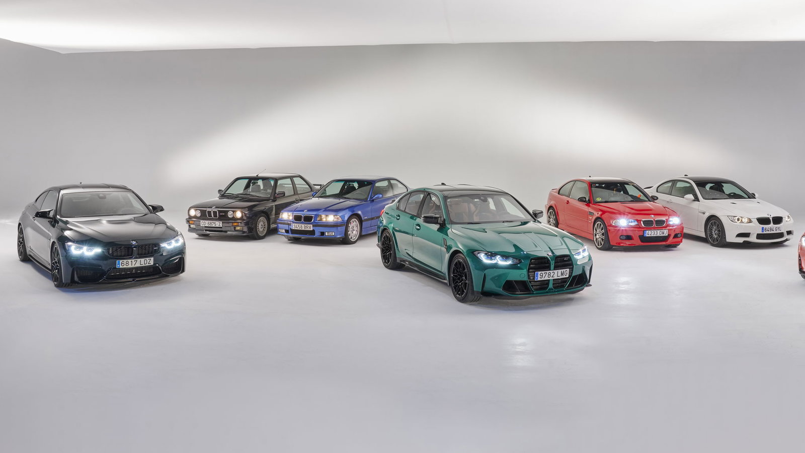 Every generation of BMW M3