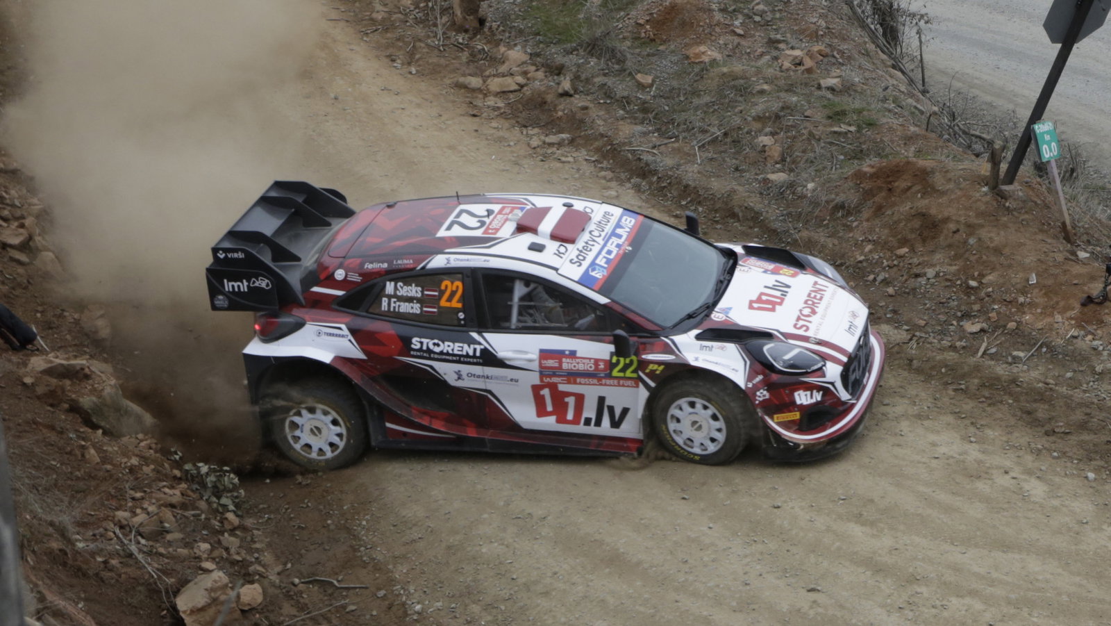 Mārtiņš Sesks' Ford Puma, pre-wing-loss
