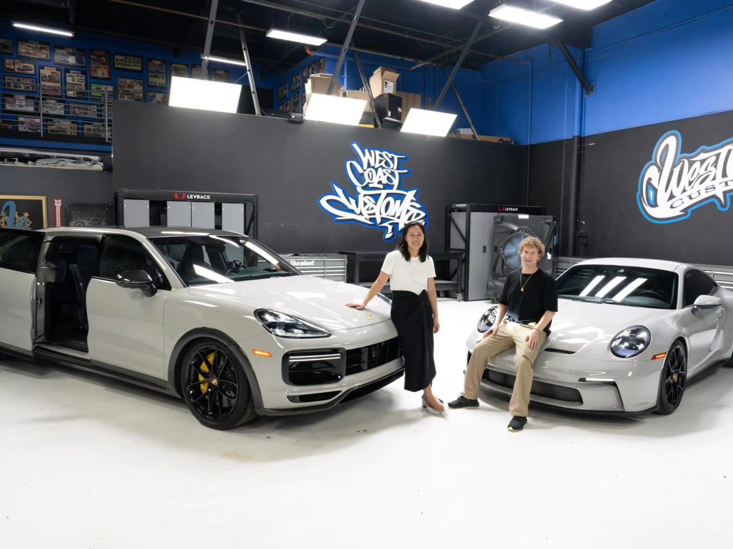 Mark Zuckerberg, Priscilla Chan, and their Porsches