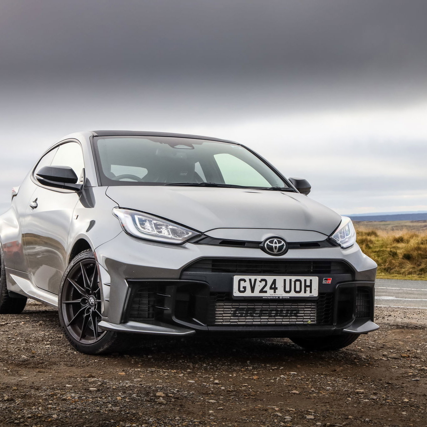 Toyota GR Yaris, front, 3/4