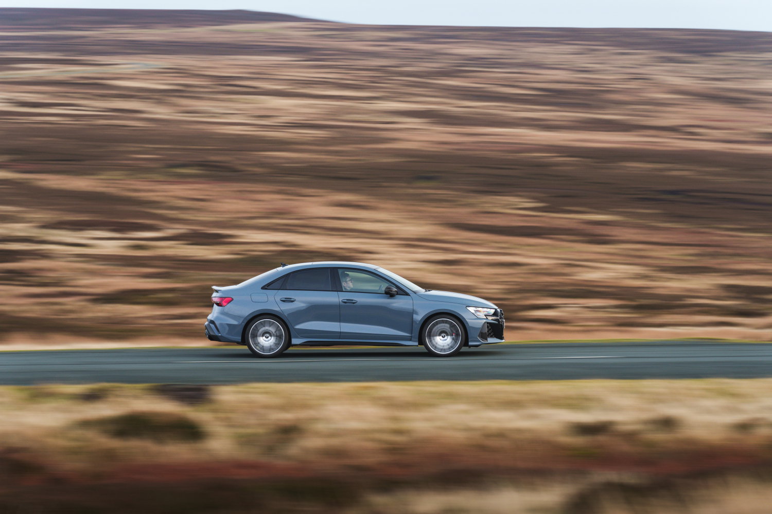 Audi RS3 - side, driving