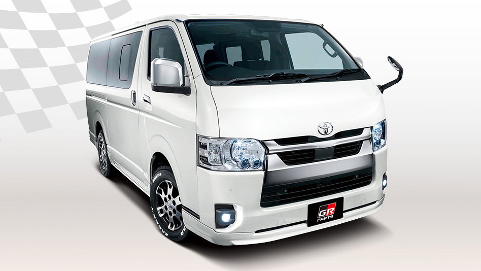 Toyota HiAce with Version II GR parts - front
