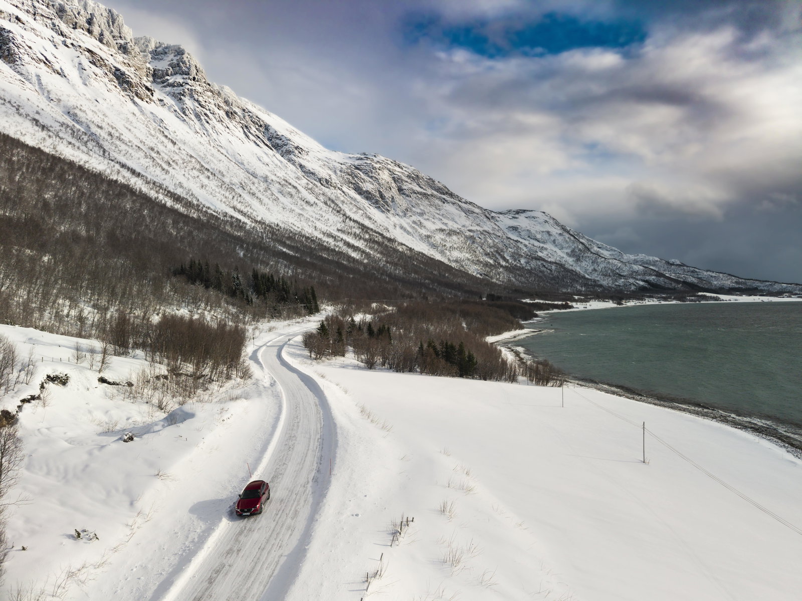 Mazda CX-30 in Arctic Circle scenery