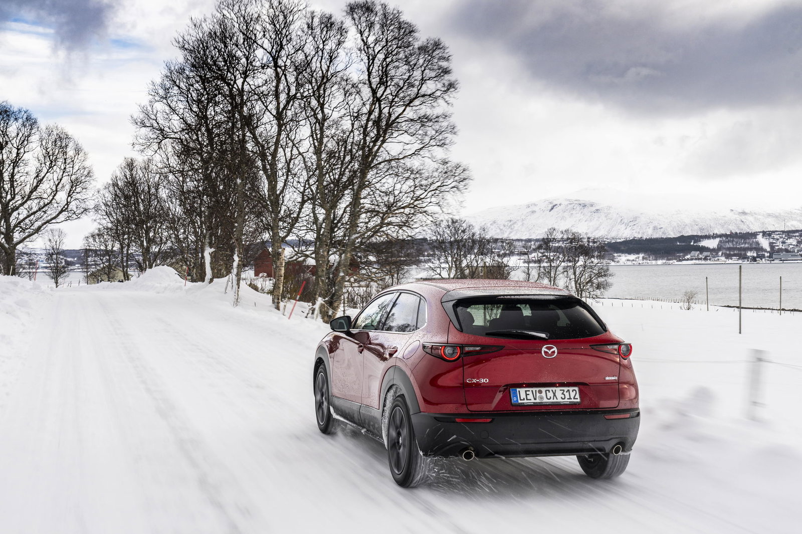 Mazda CX-30 - rear, driving