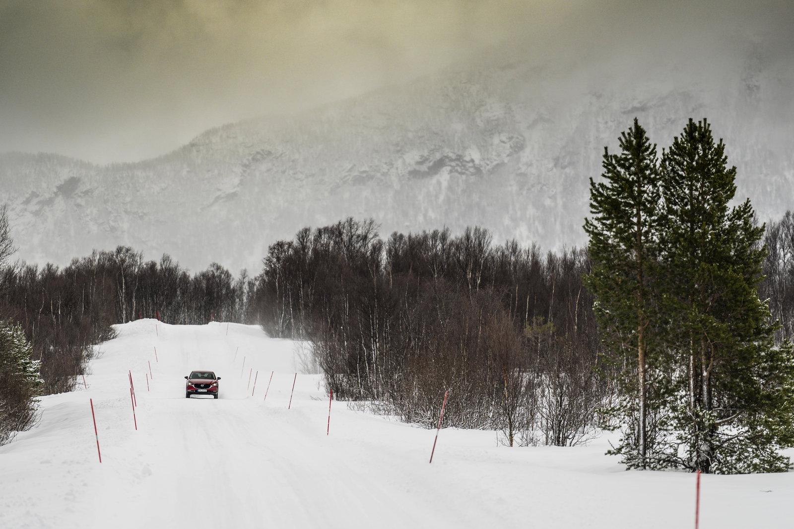 Mazda CX-30 in Arctic Circle scenery