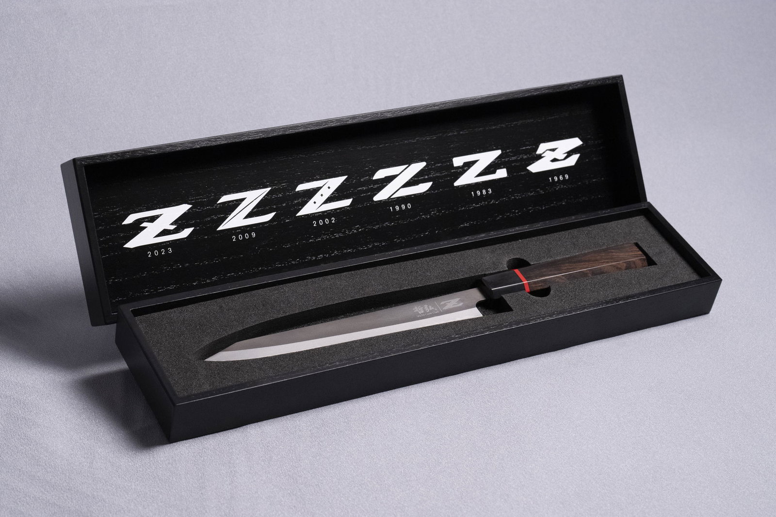 Nissan Z Nismo sushi knife in box