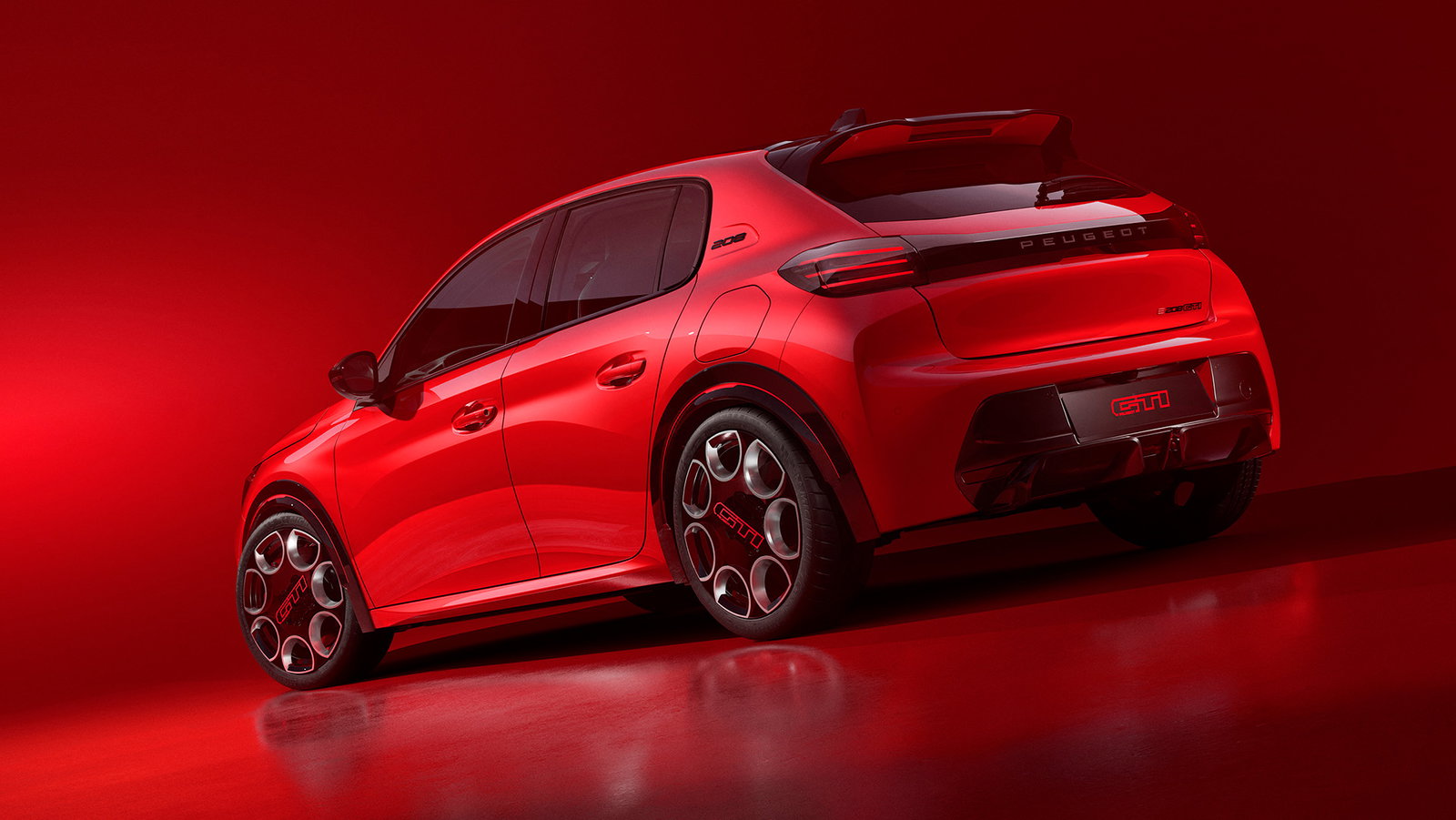 Peugeot e-208 GTi, rear