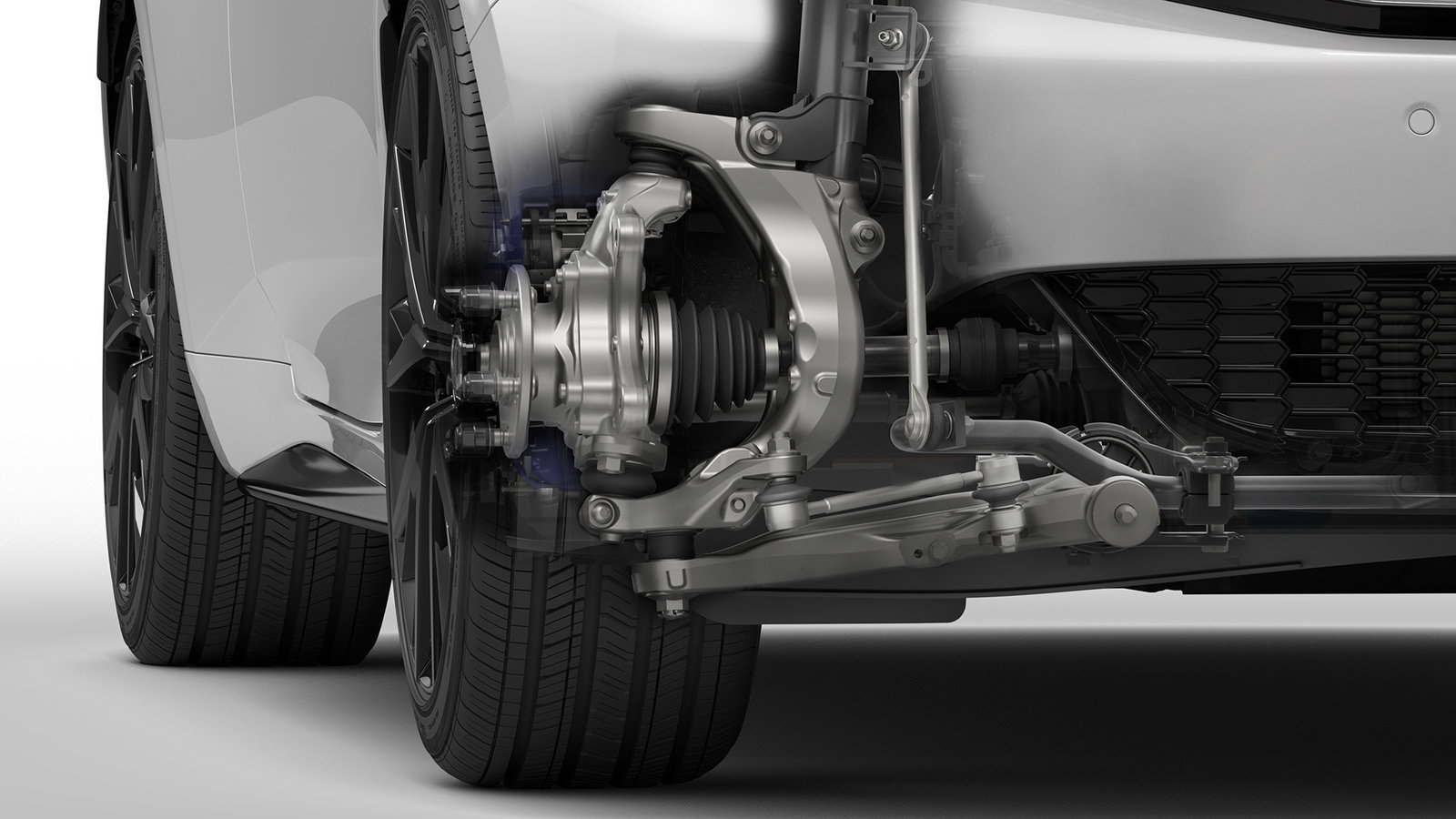 Honda Prelude, front suspension graphic