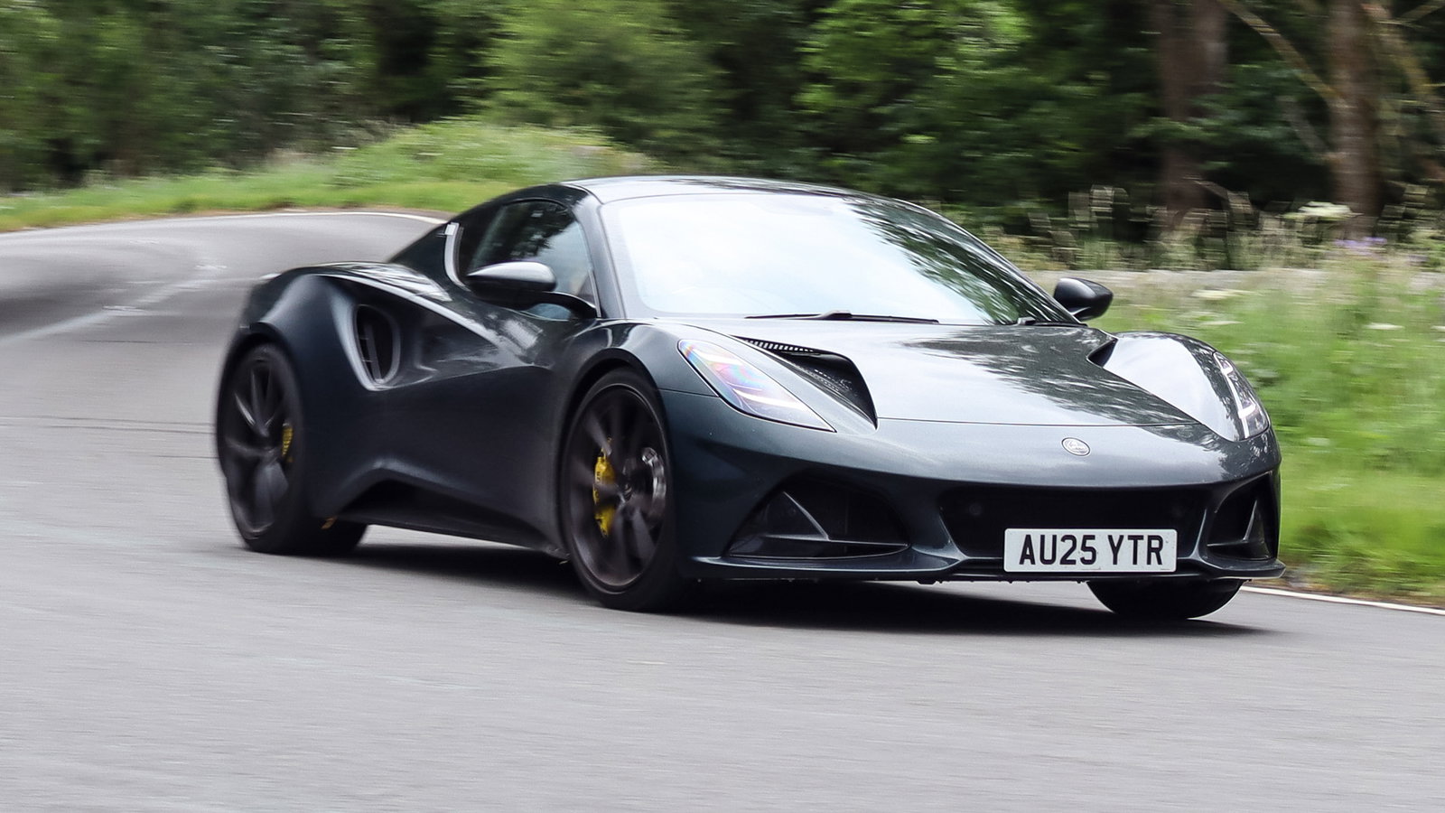 Lotus Emira Turbo SE - front, driving