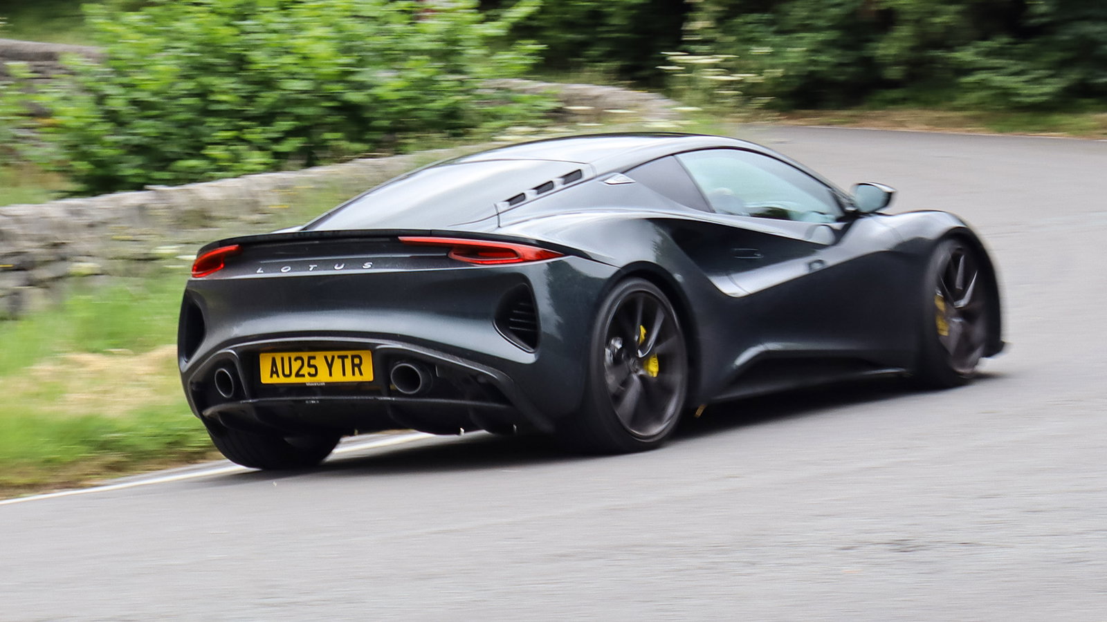Lotus Emira Turbo SE - rear, driving