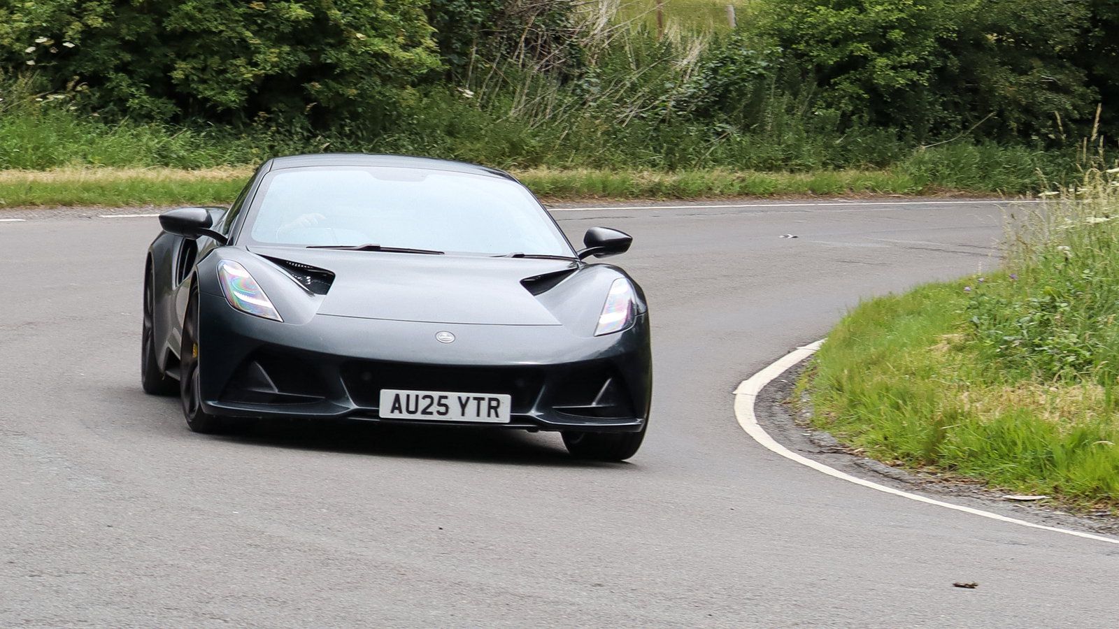 Lotus Emira Turbo SE - front, driving