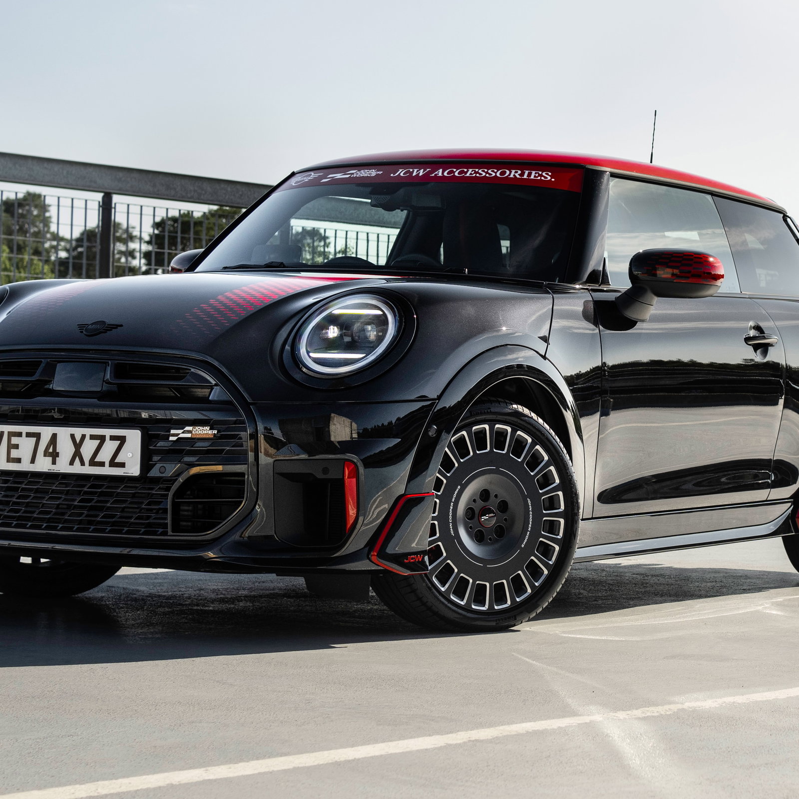 Mini JCW with Accessory Parts - front