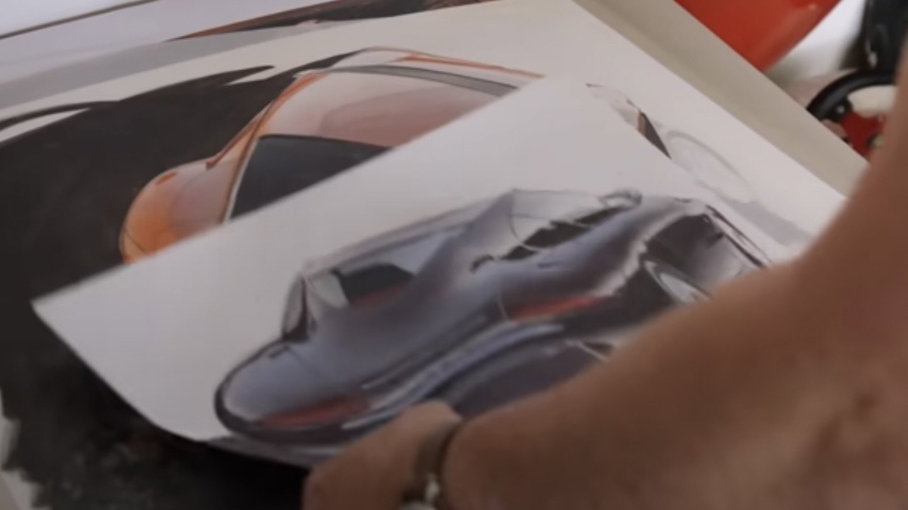 Porsche 911 design sketch