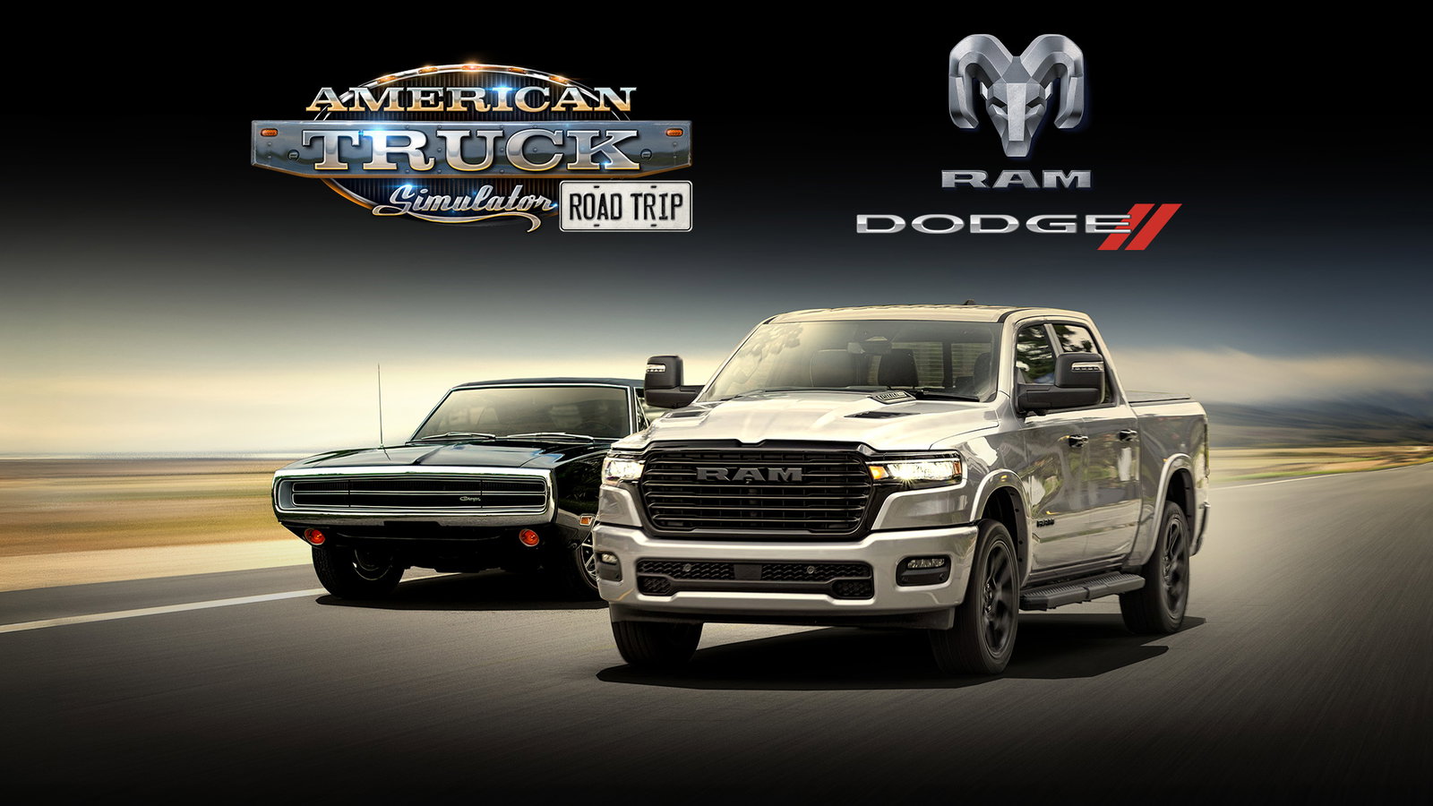 American Truck Simulator - Ram and Dodge car pack