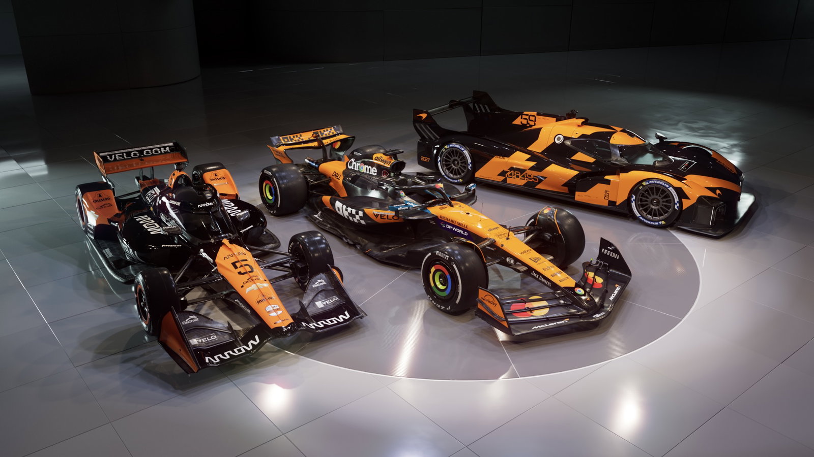 McLaren IndyCar, F1 car and Hypercar