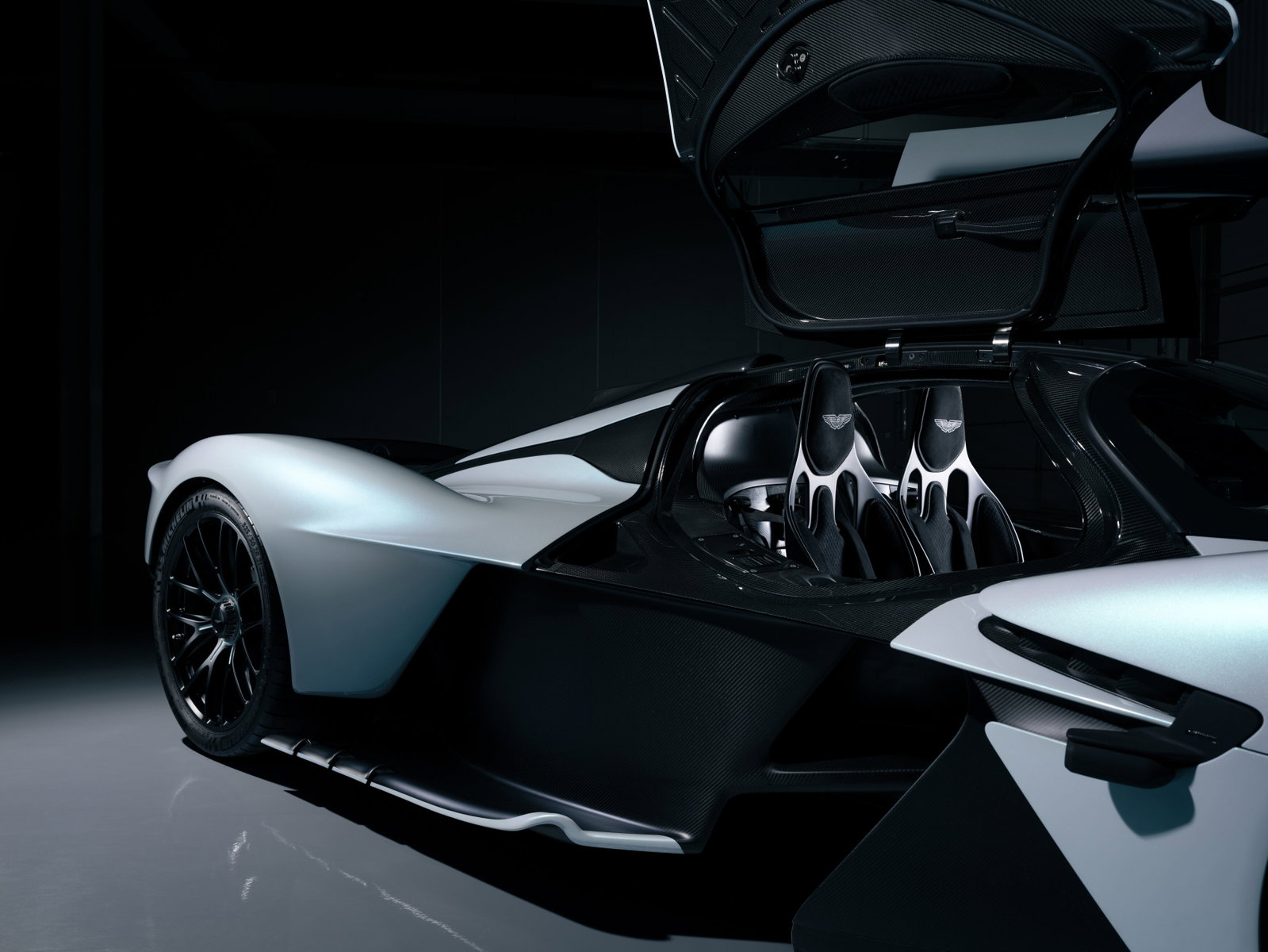 Daniel Ricciardo's Aston Martin Valkyrie - doors up