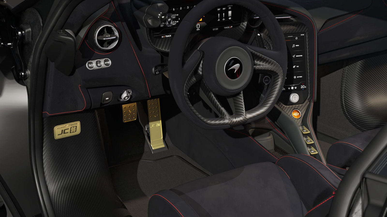McLaren 750S JC96, interior