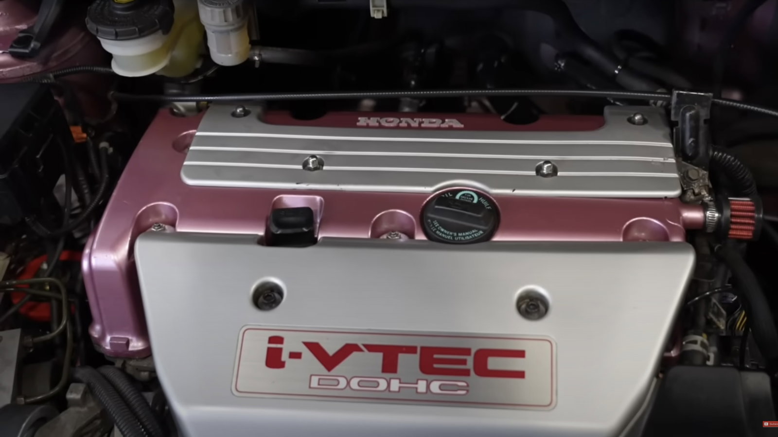 K20-swapped Honda Jazz – engine bay