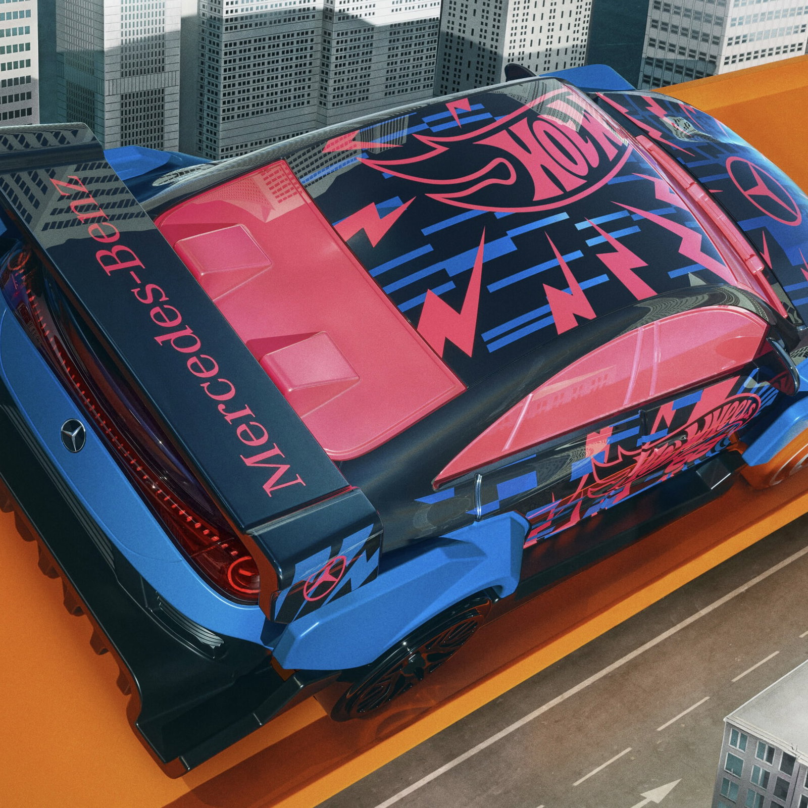 Hot Wheels Mercedes CLA - rear