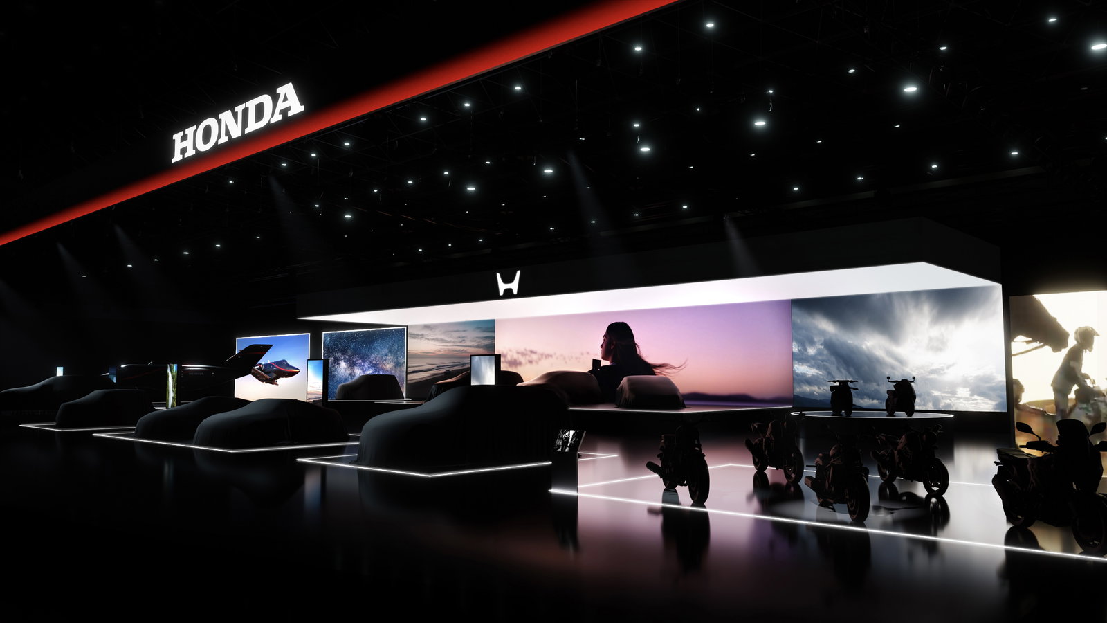Honda Japan Mobility Show stand mock-up