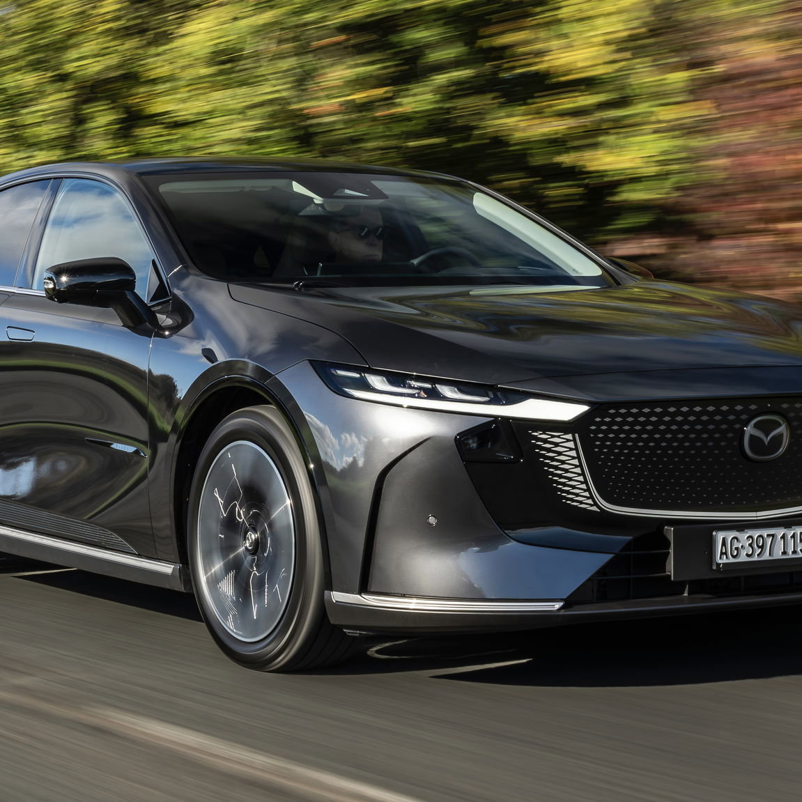 Mazda 6e - front, driving