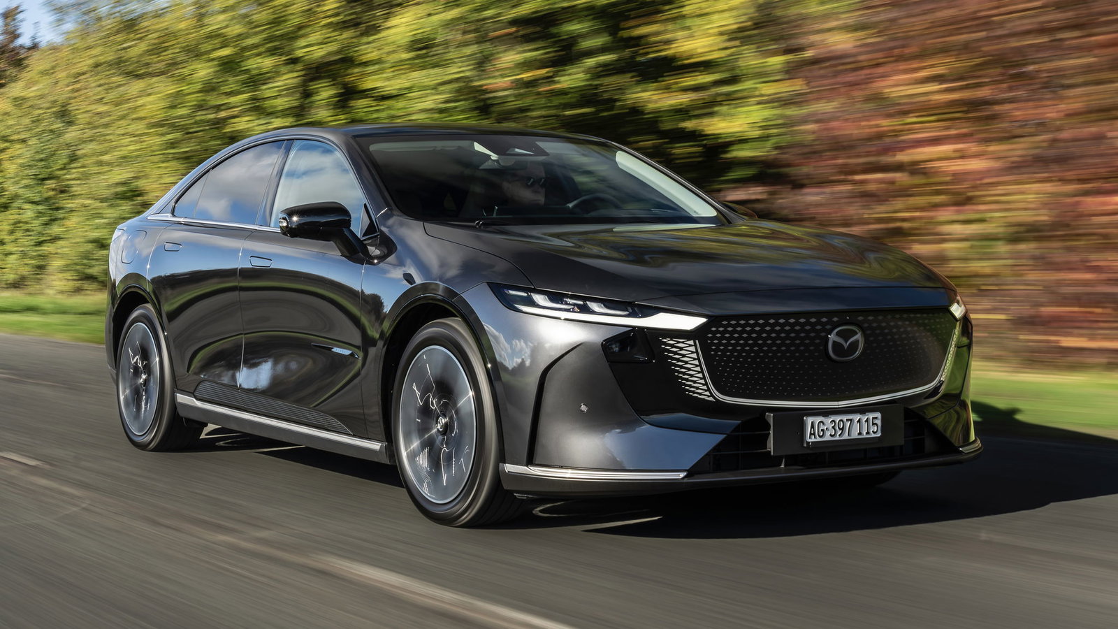Mazda 6e - front, driving