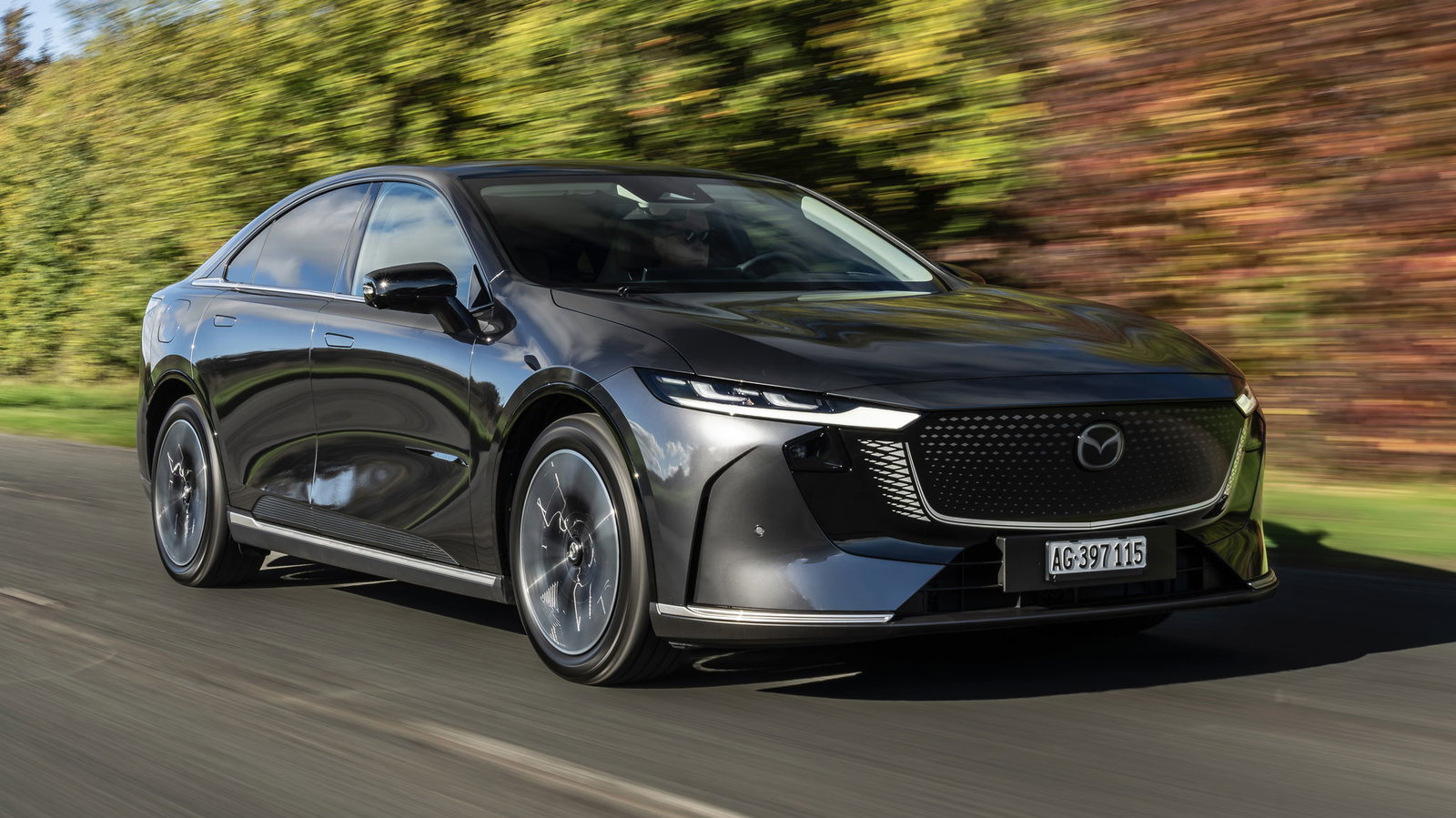 Mazda 6e - front, driving